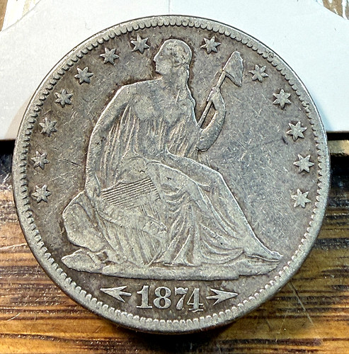 1874 arrows seated liberty - arrows,