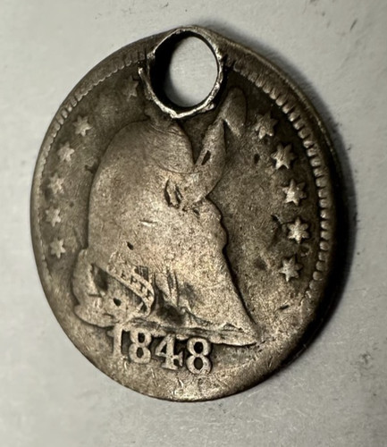 Vintage 1848 seated liberty - 1848,